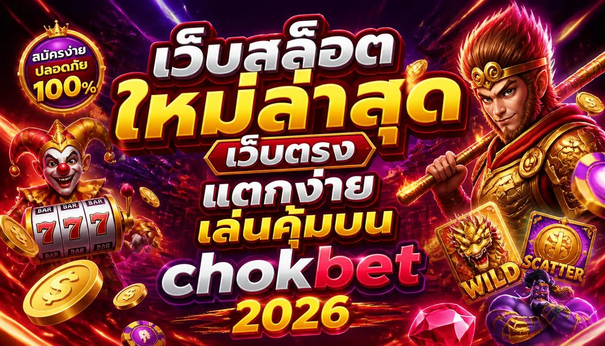 เว็บสล็อตใหม่ล่าสุดเว็บตรง แตกง่าย เล่นคุ้มบน chokbet 2026
